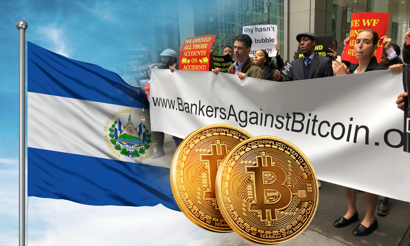 エルサルバドルの路上で大暴れする抗議者たち-ビットコイン法に反対する.jpg