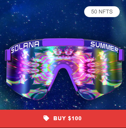 Pair of Solana sunglasses