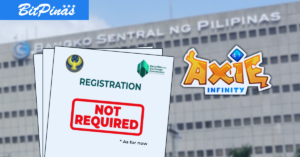 BSP, SEC: Axie Infinity Aren’t Required to Register Yet PlatoAiStream PlatoAiStream. Data Intelligence. Vertical Search. Ai.