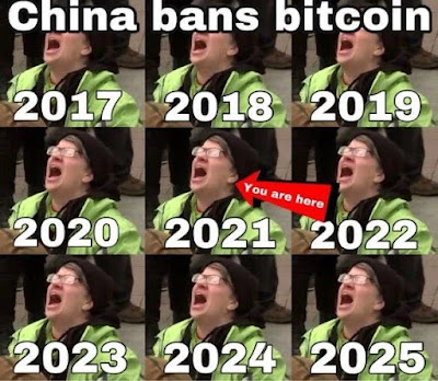 Hiina bitcoini keelu meem