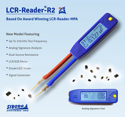 Siborg Systems の LCR-Reader-R2、テスト周波数 250 kHz