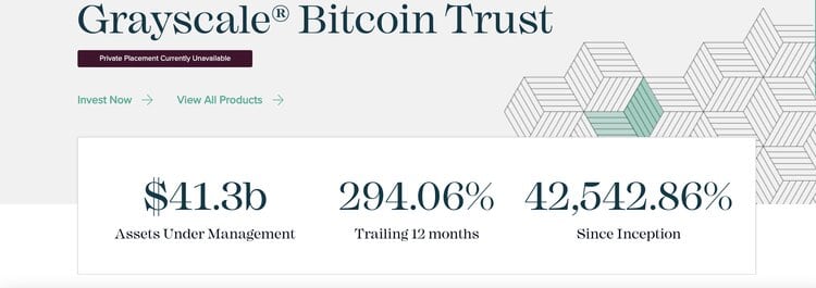 Niveau de gris Bitcoin Trust