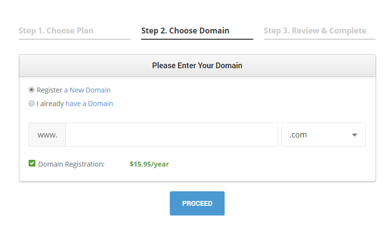 Choose Your Domain name