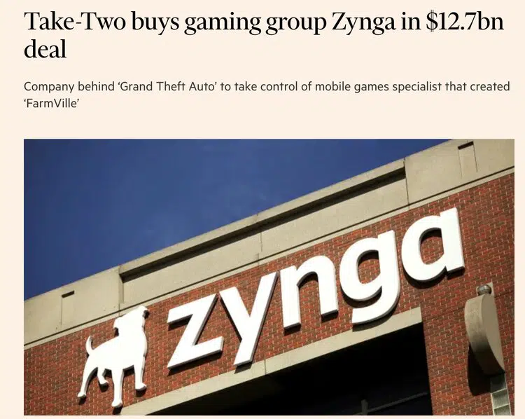 Ta två köper Zynga