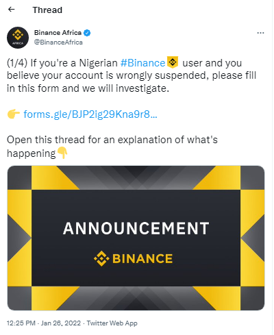 Nigeriaanse gebruikers vertellen Binance 'Stop oplichting' - Exchange Platform verwerpt beschuldiging