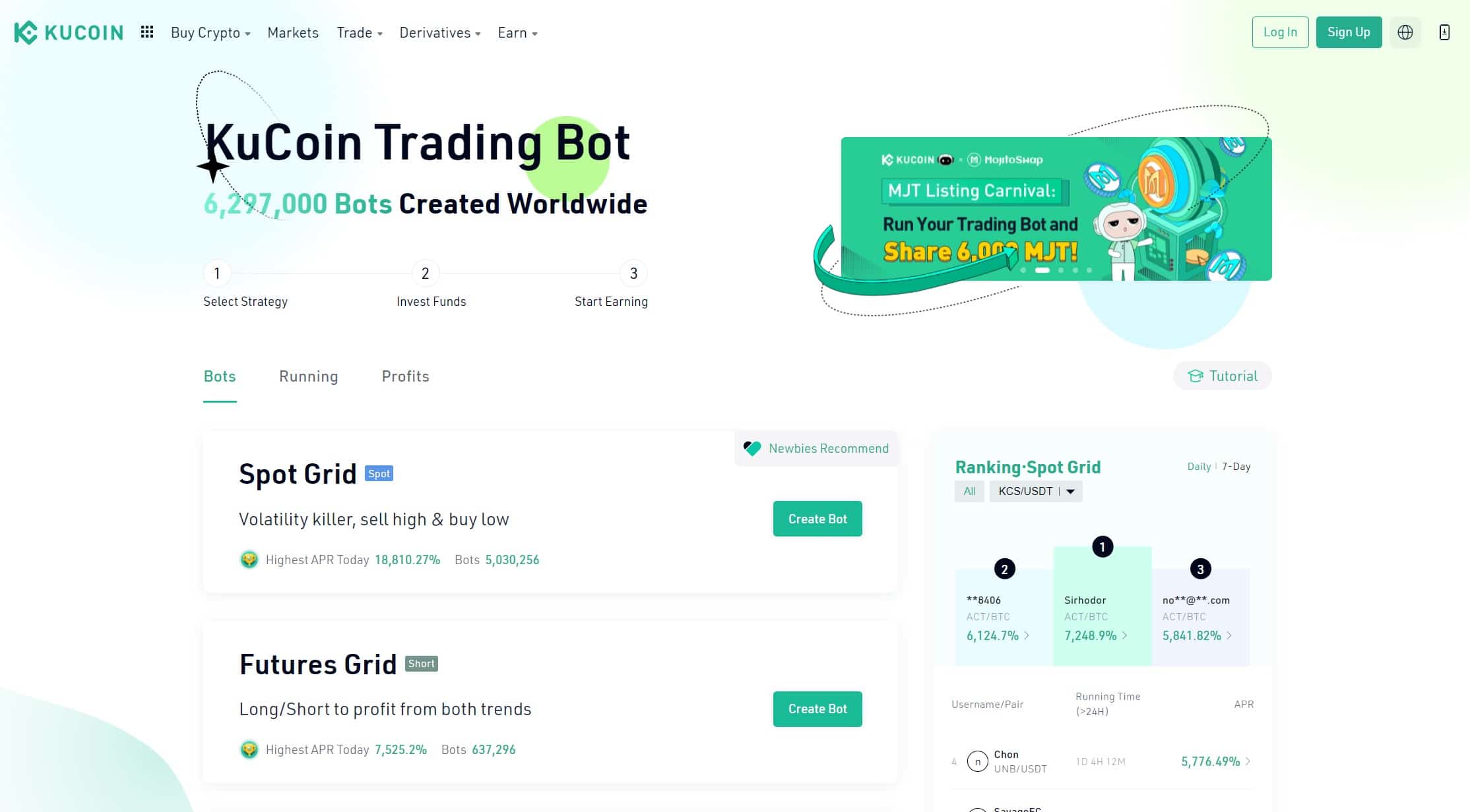 Robots de trading KuCoin