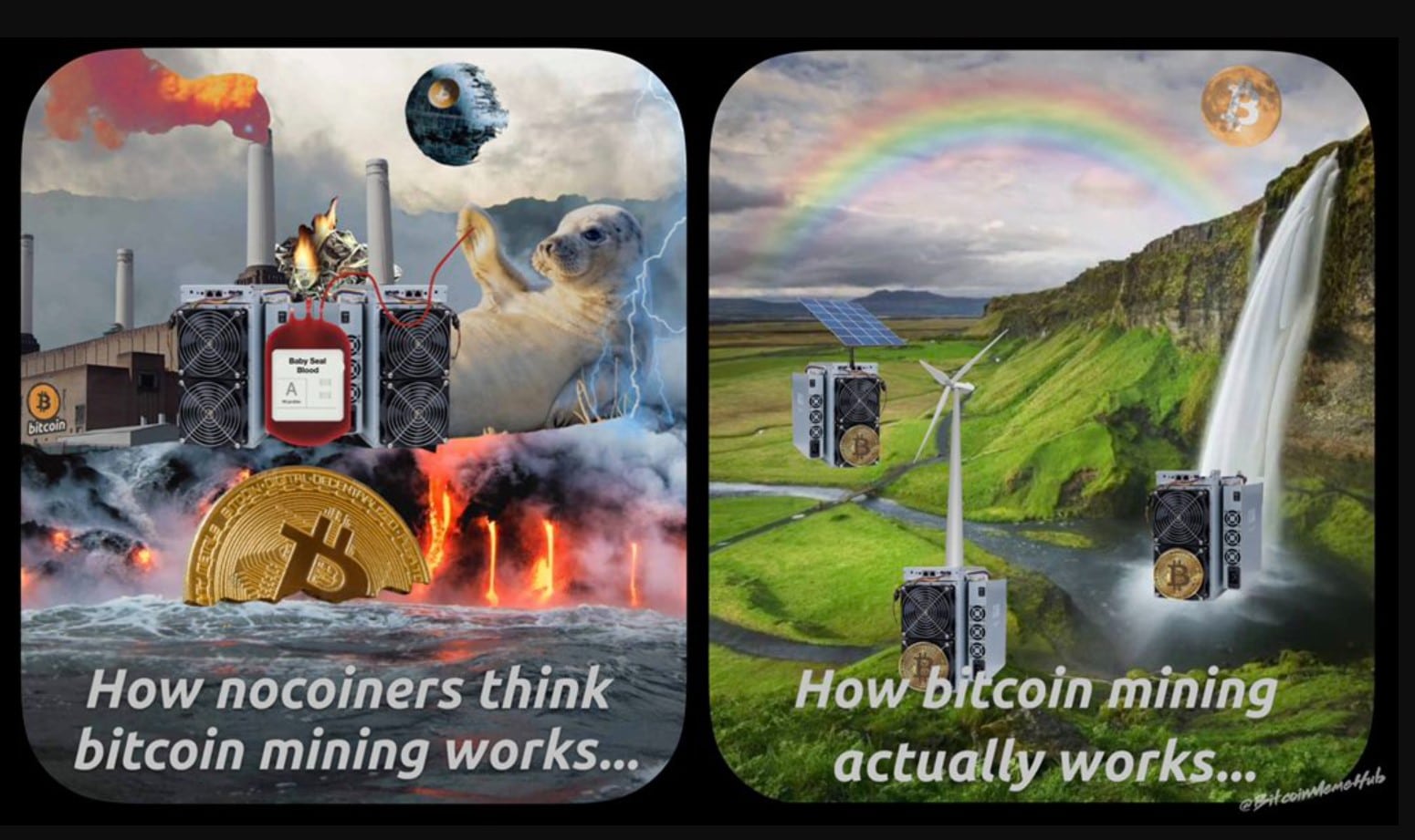 Meme rudarjenja bitcoinov