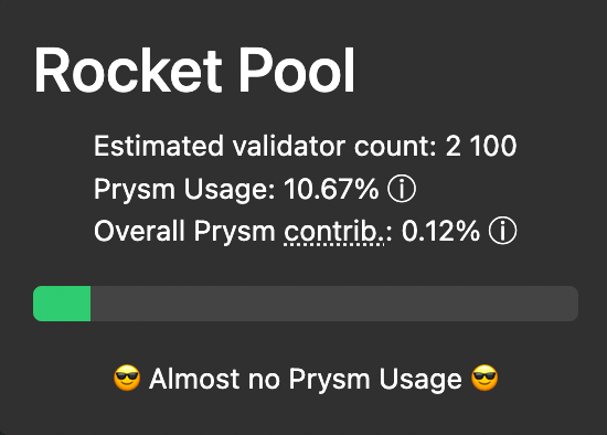 Contribution Prysm de Rocket Pool