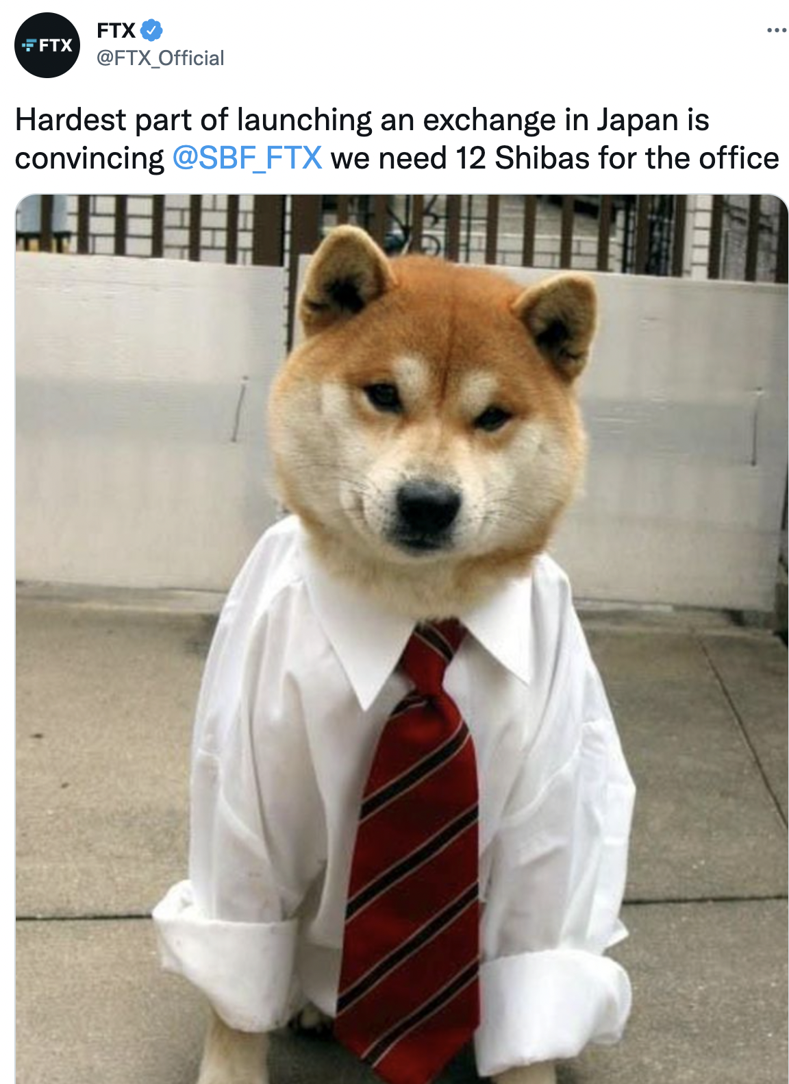 Investiția Shiba pentru biroul japonez luată în considerare de FTX