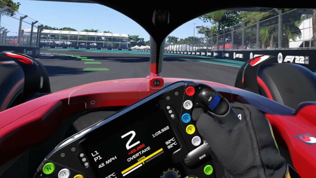 F1 22 VR 게임 플레이