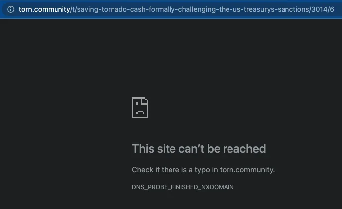 tornado-cash-forum-captură de ecran