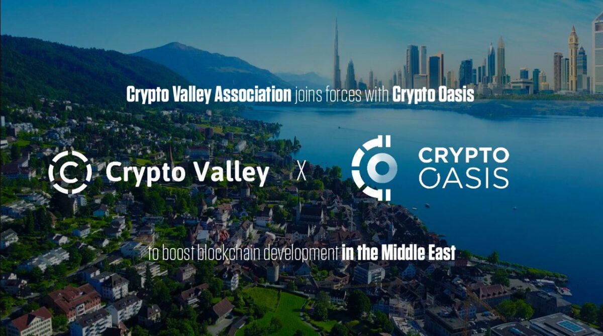 Crypto Valley Association Joins Hands with The Crypto Oasis to Boost Blockchain Development in the Middle East Blockchain PlatoAiStream PlatoAiStream. Data Intelligence. Vertical Search. Ai.