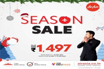 AirAsia India objavlja sezonsko ponudbo: letalske vozovnice že od 1497 Rs