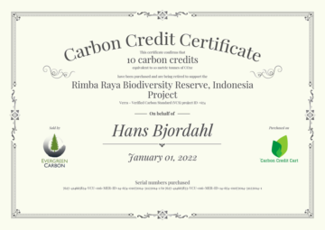 Anatomie d'un certificat de crédit carbone