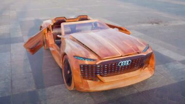 Audi Skysphere Concept Becomes A Wooden Drivable Car Toy