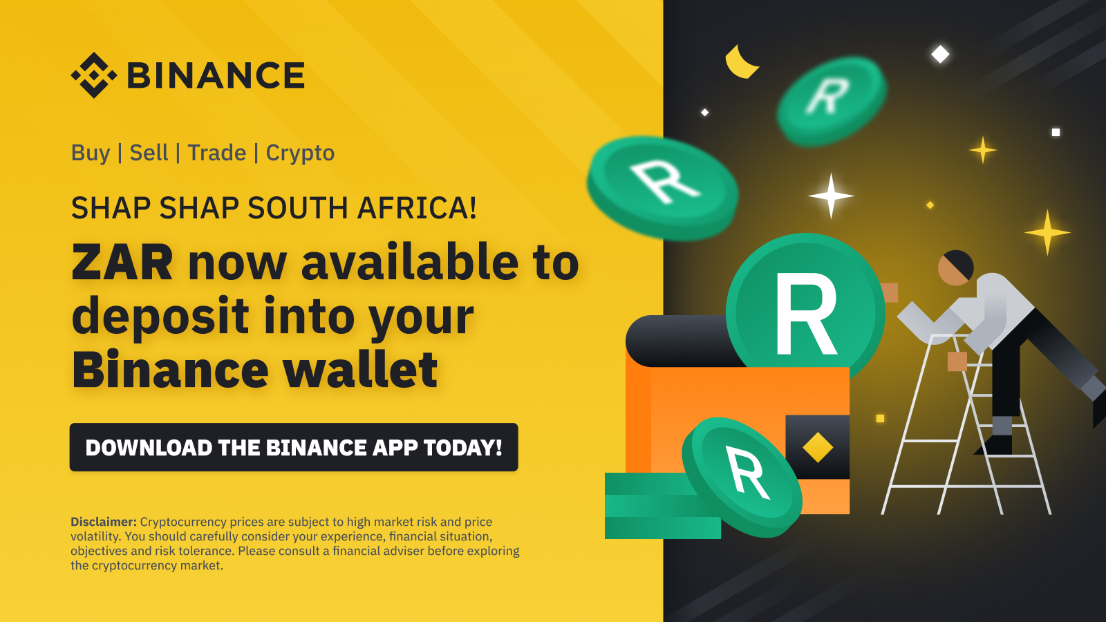 Binance Enables Instant Deposits For The South African Rand (ZAR)