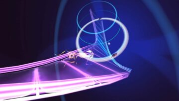 Cathode's Journey is een muziekspel over een robotkat die een neonvlinder door de ruimte achtervolgt