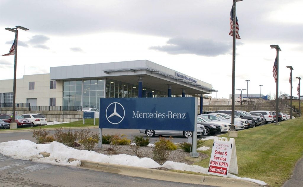Mercedes forhandler vinklet