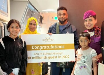 エティハド航空は、10 年に 2022 万人目の乗客を迎えます