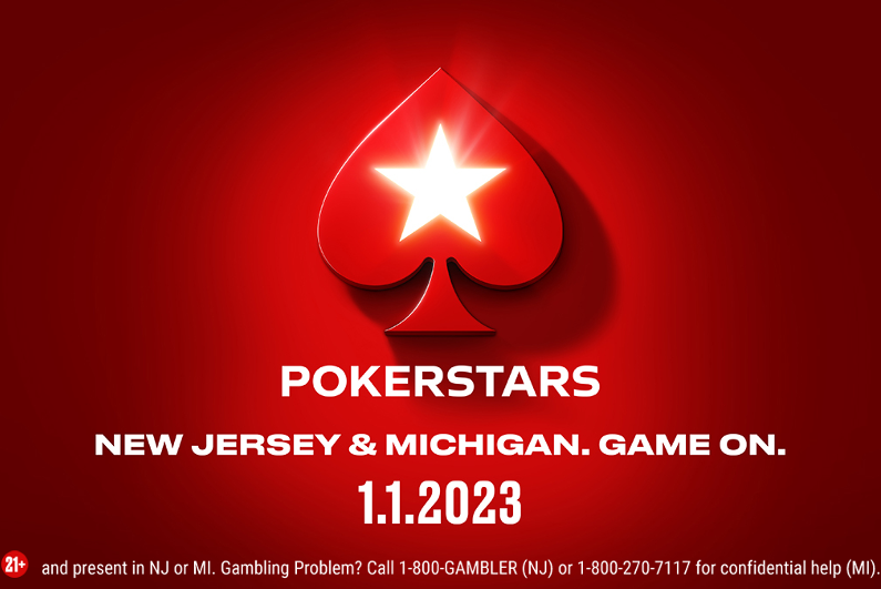 PokerStars ühendab 1. jaanuaril 2023 Michigani ja New Jersey mängijate kogumi