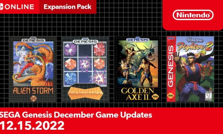 SEGA Genesis December 2022 Game Updates Revealed