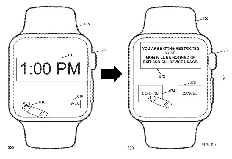 Apple Watchi patent – ​​kontekstipõhine piirang