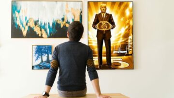 Mens hans digitale samlekort falder i værdi, siger Trump, at hans 'søde' NFT'er handlede om kunsten