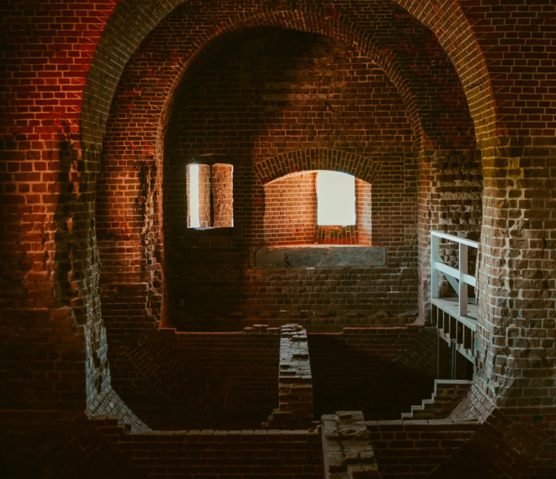 Old building with arched passages