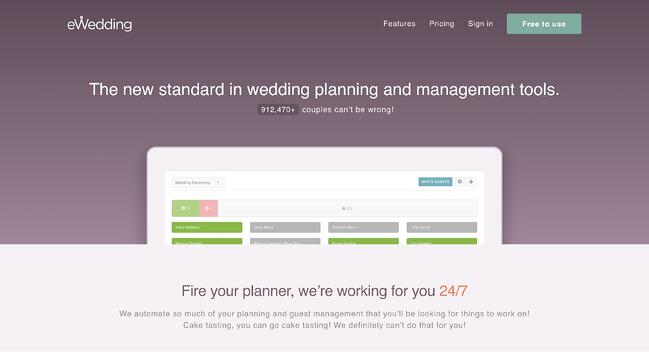 بہترین ویب پیج ڈیزائن، ewedding