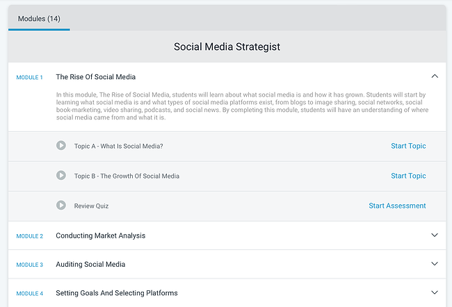 best online marketing classes and courses: social media strategy on alison