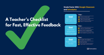 Eine Checkliste für Lehrer für schnelles, effektives Feedback