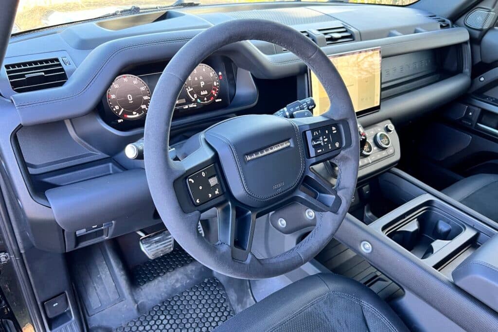 2023 Land Rover Defender 110 V-8 cockpit