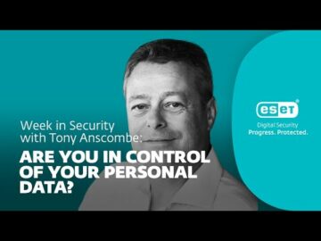 Ali imate nadzor nad svojimi osebnimi podatki – Teden varnosti s Tonyjem Anscombeom