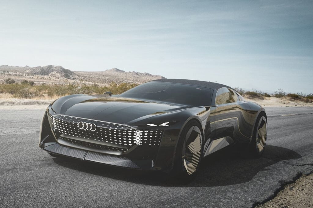Audi skysphere concept avant sur route