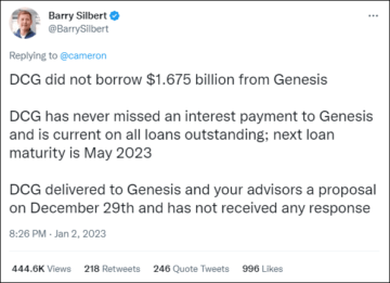 El defensor de Bitcoin, Barry Silbert, responde a Cameron Winklevoss de Gemini sobre los fondos de Génesis