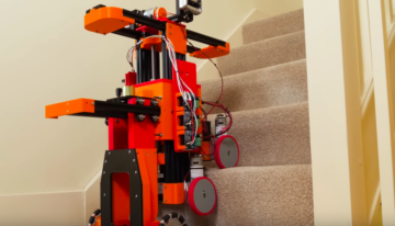 Izdelava robota, ki lahko pleza po stopnicah