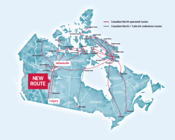 Canadian North New Route – Yellowknife and Calgary