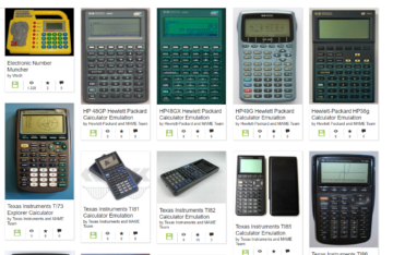 Classic Calculators Emulated in Browser