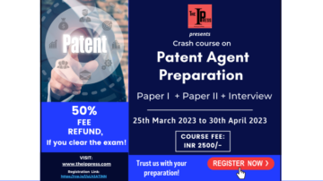 Crash Course on Patent Agent Examination 2023 (25th March 2023 to 30th April 2023)- The IP Press