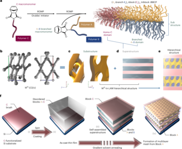 Emergence of layered nanoscale mesh networks through intrinsic molecular confinement self-assembly