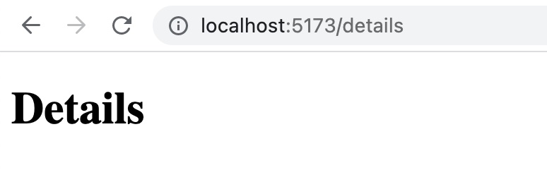 שורת הכתובת של הדפדפן עם כתובת האתר של localhost.