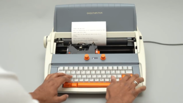 Een oude typemachine een eigen mening geven met GPT-3