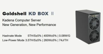Minero Goldshell KD BOX II Kadena (KDA) ASIC disponible ahora
