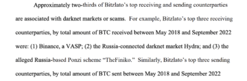 在“主要的全球加密执法”中，美国司法部取缔了……Bitzlato