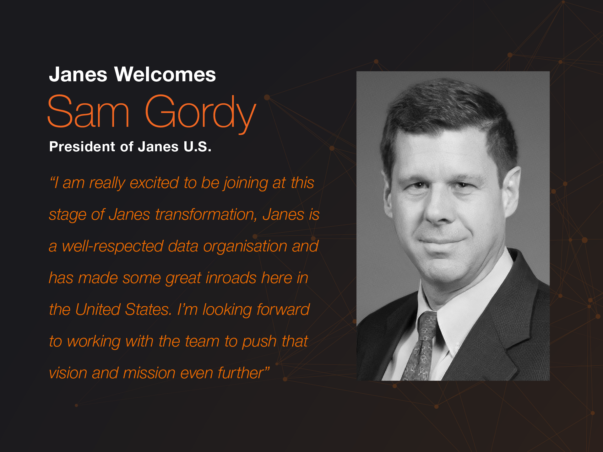 Janes le da la bienvenida a Sam Gordy como presidente de Janes US