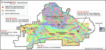 Palladium One が 2023 年の探鉱プログラムを開始し、カナダの Tyko Nickel - Copper プロジェクトを拡張