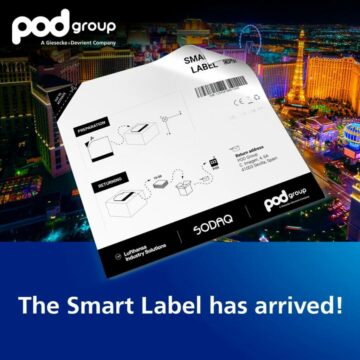 Pod Group, SODAQ og Lufthansa Industry Solutions lancerede det første kommercielle Smart Tracking Label på CES