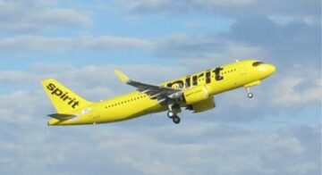 SMBC deliveres a new Airbus A320neo to Spirit Airlines