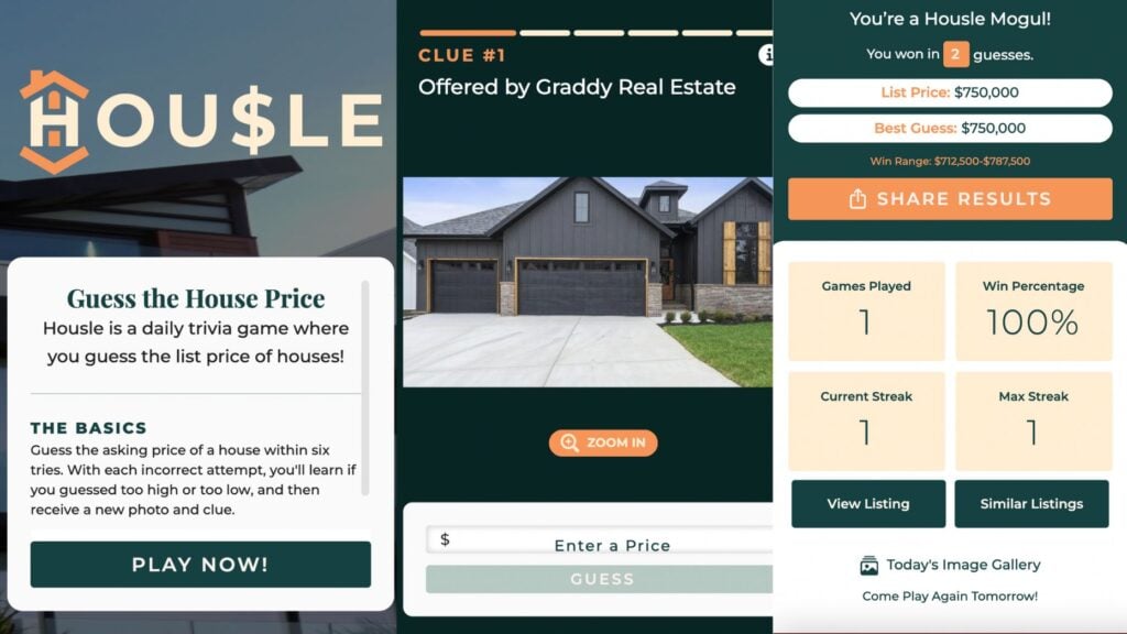 Tap into your fantasies: Housle, the Wordle for real estate, is here