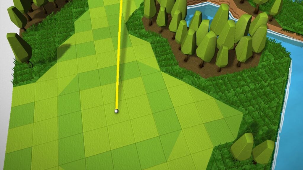 Image for an entry in our best Android gold games feature. A screenshot from OK Golf.
